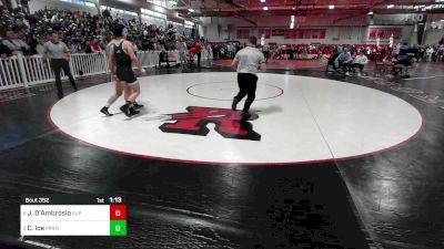 138 lbs Semifinal - Jayden D'Ambrosio, Saint John's Prep vs Cam Ice, Minnechaug