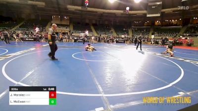 80 lbs Consi Of 4 - Jaxon Moralez, Hammer House Mafia vs Lazarus McEwen, Mat Demon Wrestling Club