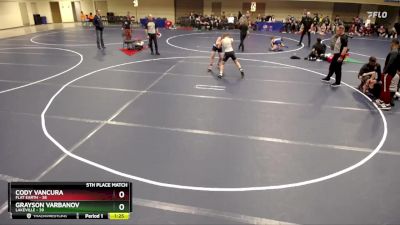 135 lbs Finals (8 Team) - Cody Vancura, Flat Earth vs Grayson Varbanov, Lakeville