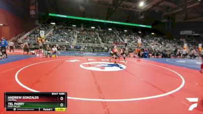 4A-126 lbs Semifinal - Andrew Gonzales, Central vs Tel Parry, Star Valley