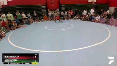 125 lbs Round 3 (6 Team) - Joey Esparza, BB Wrestling vs Hunter Avalos, Spartan Mat Club