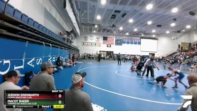 62 lbs Quarterfinal - Macoy Baker, Torrington Wrestling Club vs Judson Eisenbarth, Casper Wrestling Club