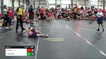 49 lbs Round 5 (6 Team) - Jett Sidun, Pomona Elite vs Alaina Williams, The Funky Singlets Yellow