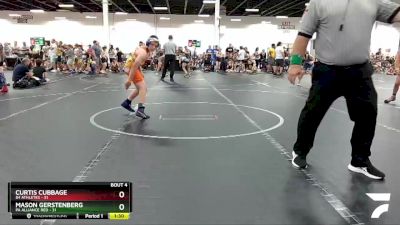 100 lbs Round 2 (4 Team) - Curtis Cubbage, 84 Athletes vs Mason Gerstenberg, PA Alliance Red