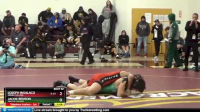 149 lbs Quarterfinal - Joseph Insalaco, Sierra College vs Jacob Benson, Shasta College