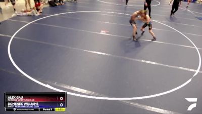 110 lbs 1st Place Match - Alex Gau, Pinnacle Wrestling Club vs Domenek Williams, Ghost Riders Wrestling Club