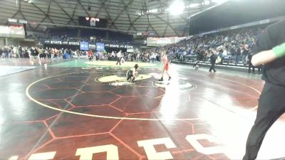 98 lbs Champ. Round 1 - Andraco Dickson, Sumner Panthers Jr. Wrestling vs Beau Gustafson, NWWC