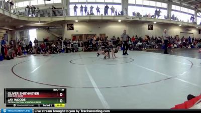 55 lbs Quarterfinal - Oliver Smithmeyer, Rise Eilte Club vs Jay Woods, Triton Central Wrestling Club