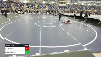 46 lbs Quarterfinal - Bryer Davis, Dove Creek Bulldogs vs Joaquin Vasquez, Duran Elite