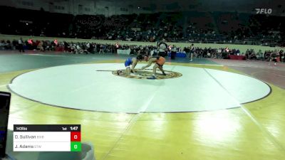 143 lbs Semifinal - Daxton Sullivan, Bixby vs Jaedan Adams, Stillwater