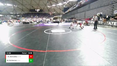 1A 106 lbs Cons. Round 2 - Abraham Gonzalez, Cascade (Leavenworth) vs Wyatt Gutierrez, Naches Valley