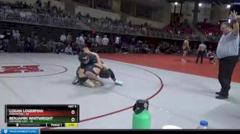 120 lbs Round 2 (3 Team) - Benjamin Whitwright, Cheyenne East vs Logan Logerman, Manhattan