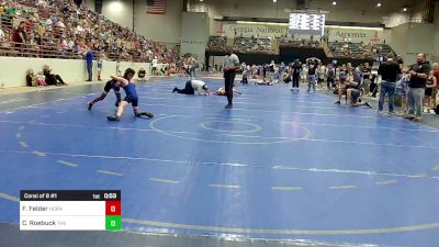 84 lbs Consi Of 8 #1 - Florentino Felder, Hornet Wrestling Club vs Chase Roebuck, The Storm Wrestling Center