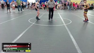 92 lbs Round 4 (8 Team) - Paxton Laughlin, Louisville WC vs Adrian Feliciano, Ohio Gold 10k