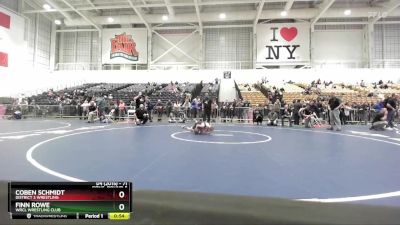 71 lbs Cons. Round 5 - Coben Schmidt, District 3 Wrestling vs Finn Rowe, WRCL Wrestling Club