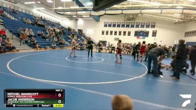 145 lbs Cons. Round 2 - Mitchel Wainscott, Powell Wrestling Club vs Jacob Anderson, Moorcroft Mat Masters Wrestling Club