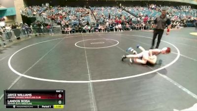 105-106 lbs Round 2 - Jayce Williams, Spanish Springs Wrestling Club vs Landon Boisa, Nevada Elite Wrestling