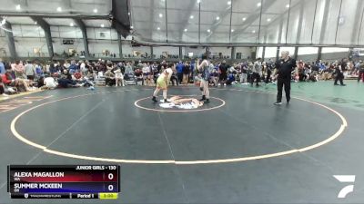 130 lbs Cons. Round 2 - Alexa Magallon, WA vs Summer McKeen, OR