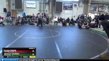 84 lbs Round 4 (8 Team) - Elijah Friend, Warhawks Black vs Bentley Schmidt, 84 Athletes