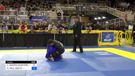 CARLOS ANDRES QUINTERO SANCHEZ vs ROBERT PAUL WOLFE 2024 Pan Jiu Jitsu IBJJF Championship