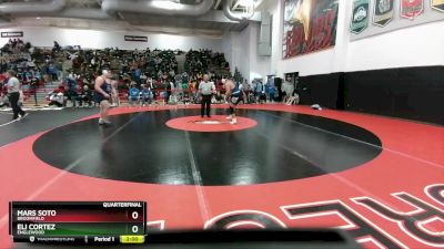 285 lbs Quarterfinal - Eli Cortez, Englewood vs Mars Soto, Broomfield