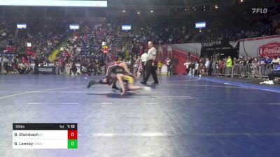 95 lbs Consy 3 - Brayden Steinbach, St. Marys vs Bobbo Lemley, Charleroi