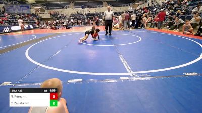 61 lbs Rr Rnd 3 - Nolan Perez, Hinton Takedown Club vs Clementina Zapata, OKC Saints Wrestling