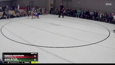 123 lbs Round 7 (8 Team) - Morgan Maschmann, Nebraska Blue vs Quinn Butler, South Dakota Lightning