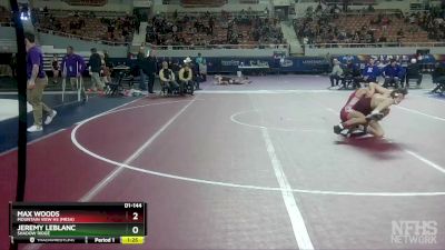 D1-144 lbs Quarterfinal - Jeremy Leblanc, Shadow Ridge vs Max Woods, Mountain View Hs (Mesa)