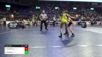 63 lbs Round Of 16 - Scarlett McElhinny, Sharpsville vs Brylee Swisher, Benton