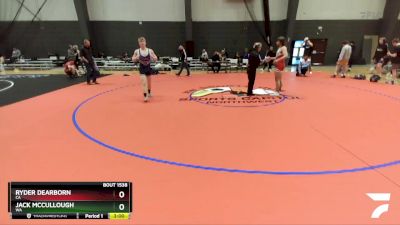 182 lbs Quarterfinal - Ryder Dearborn, CA vs Jack McCullough, WA