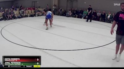 158 lbs Round 7 (8 Team) - Anyia Roberts, Nebraska Blue vs April Peterson, South Dakota Lightning