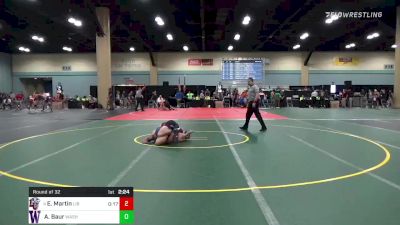 174 lbs Round Of 32 - Ethan Martin, Liberty vs Anton Baur, Washington