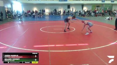 197 lbs Prelim - Jaden Markus, Southern Virginia University vs Braden Homsey, Ferrum College