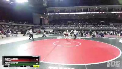 106 lbs Semifinal - Ashlyn Hemm, Del Oro vs Cynthia Meza, Calaveras