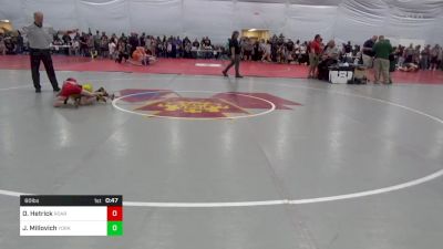 60 lbs Consi Of 8 #2 - Oliver Hetrick, Roaring Spring vs Jackson Millovich, York Haven