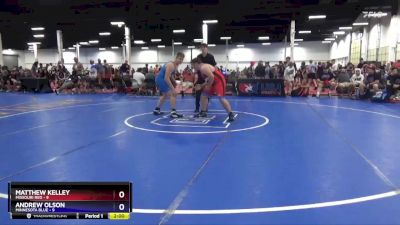 250 lbs Placement Matches (8 Team) - Matthew Kelley, Missouri Red vs Andrew Olson, Minnesota Blue