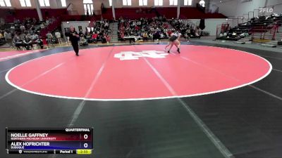 155 lbs Quarterfinal - Alex Hofrichter, Dubuque vs Noelle Gaffney, Northern Michigan University