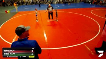 55 lbs Semis & 1st Wrestleback (8 Team) - Brian Maciej, Little Falls vs Radly Pulak, Brainerd