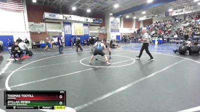 175 lbs Cons. Round 2 - Dyllan Irmen, Rancho Bernardo vs THOMAS TOOTILL, Mayfair