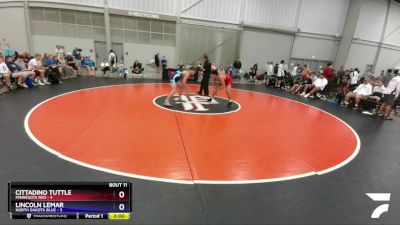 195 lbs Placement Matches (8 Team) - Cittadino Tuttle, Minnesota Red vs Lincoln Lemar, North Dakota Blue