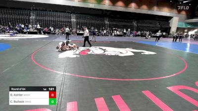 126 lbs Round Of 64 - Benjamin Kohler, Wasatch vs Cael Bullock, Rocky Mountain