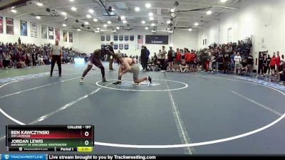 197 lbs Champ. Round 1 - Ben Kawczynski, UW Lacrosse vs Jordan Lewis, University Of Wisconsin-Whitewater