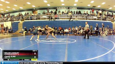 117 lbs Round 1 (4 Team) - Chase Kline, Avon vs Nolan Langley, Bloomington South