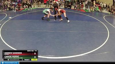 74 lbs Cons. Round 2 - Andrew Sandness, Ravage vs Carson Moffat, South Summit Wrestling Club