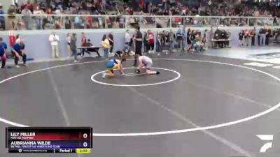 110 lbs Rr1 - Lily Miller, Mat-Su Matmen vs Aubrianna Wilde, Bethel Freestyle Wrestling Club