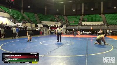 285 lbs Semifinal - Nathaniel Beard, Scottsboro vs Colin Langley, Jasper