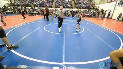 60 lbs Quarterfinal - Samuel Miller, R.A.W. vs Keilen Fields, Wyandotte Youth Wrestling