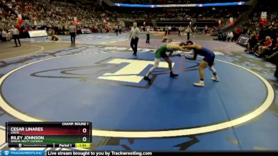 Champ. Round 1 - Riley Johnson, Omaha Skutt Catholic vs Cesar Linares, Crete