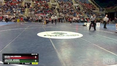 152 lbs Cons. Semi - Devin Halverson, Bismarck vs Weston Jensen, Breckenridge/Wahpeton